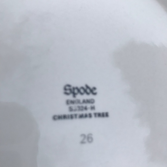 Vintage Spode Christmas Tree Round Candy Dish / 5" wide / No Lid / Free Shipping - Picture 3 of 3